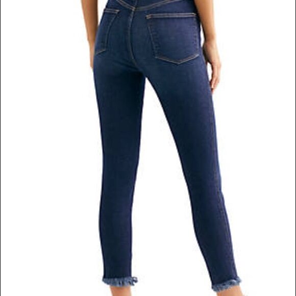 We The Free Raw High Rise Jegging Dark Blue Size 25 NWT - Picture 3 of 13